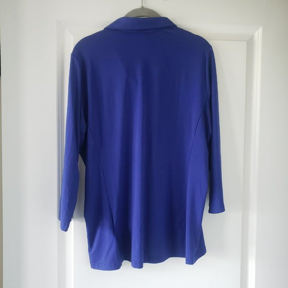 adidas Golf Rangewear 3/4 sleeves Polo Collar Shirt NWT, Women's Size Large - Picture 8 of 12